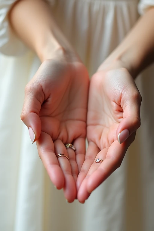 Beautiful hands、nail、Back of hand