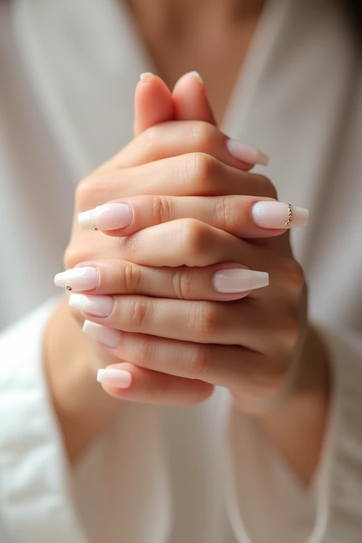 Beautiful hands、nail、Back of hand