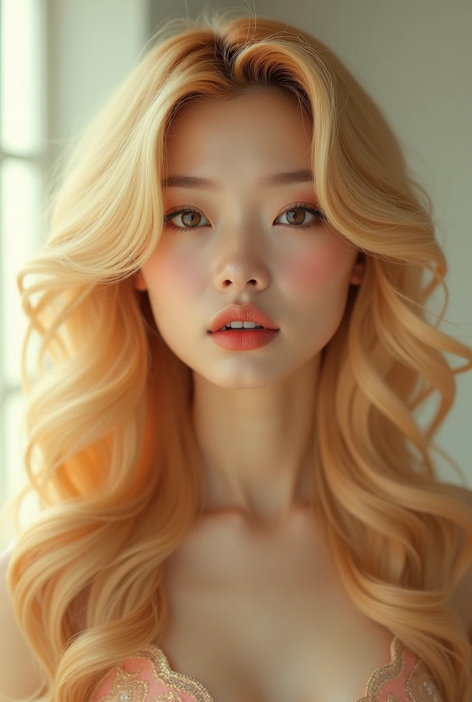 1920x1080 Asian beauty blonde poster