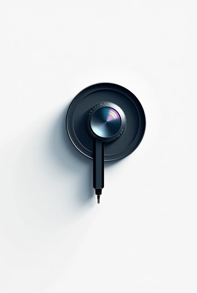 Image of Camera lens logo where the letter P appears, the vertical line is a pen and the circle is the lens.