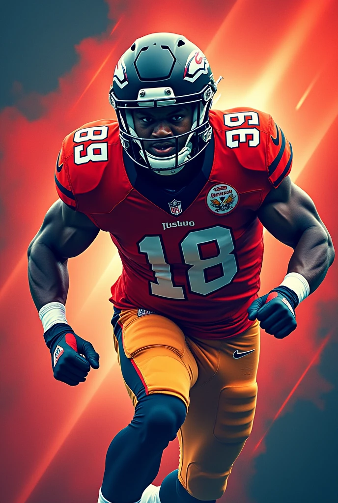 Wall paper football man 