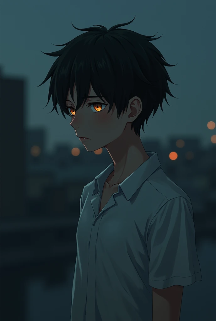 Sad Alone anime boy