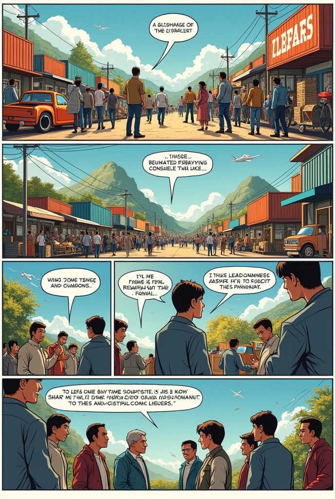 Comic strip about advantage and disadvantage of globalization