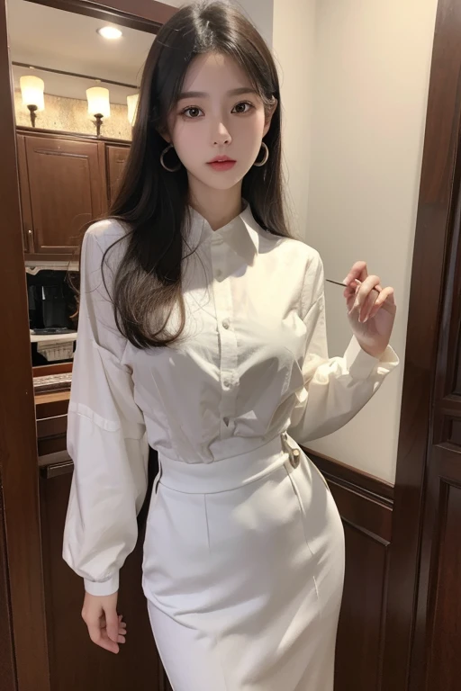 Taiwanese girl、incredibly beautiful proportions、charming beauty、Western style、9 Head and body,(best quality, masterpiece:1.4), (realism:1.2), (actual:1.2), (absurd:1.2), (actual:1.3), one person'S,actual Skin,alone,( とてもbig eyes,attention to detail, Symmetrical eyes), outdoor,Ezvian everywhere、slim body、slim body,big eyes,Big mouth,Art、Ultra-transparent、Wild ecstasy、