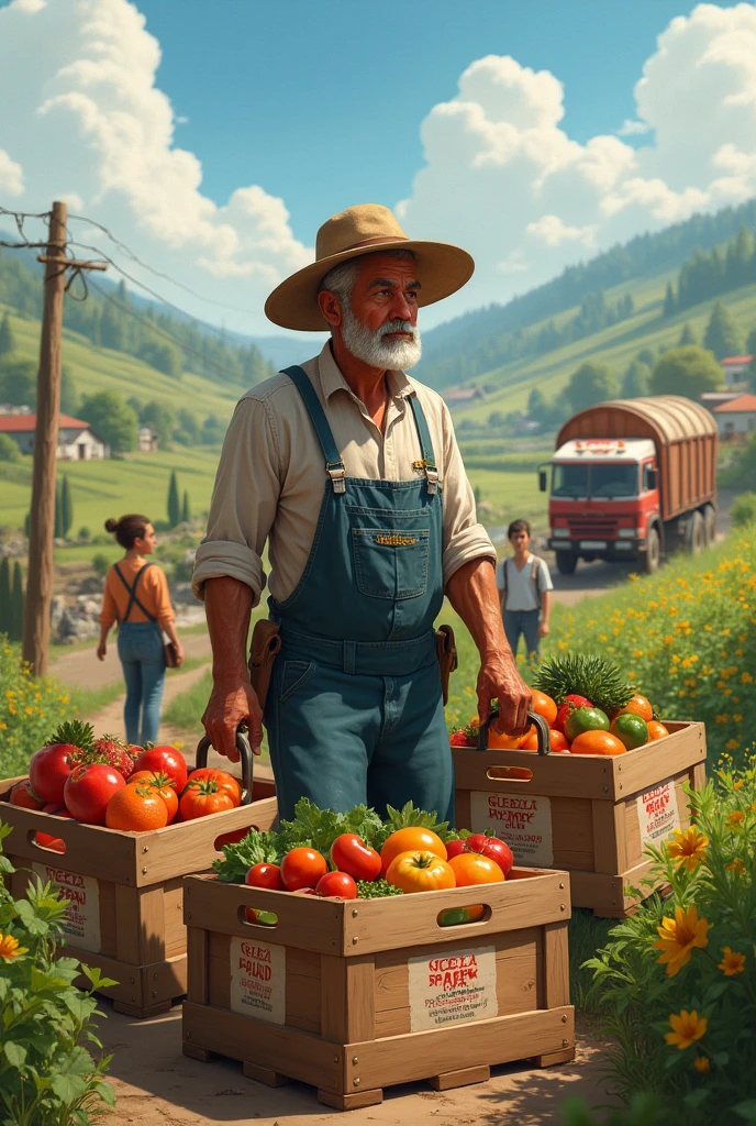 A farmer exporting his product 