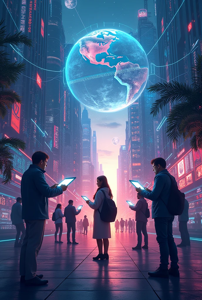 An image that shows the technological advances in communication.