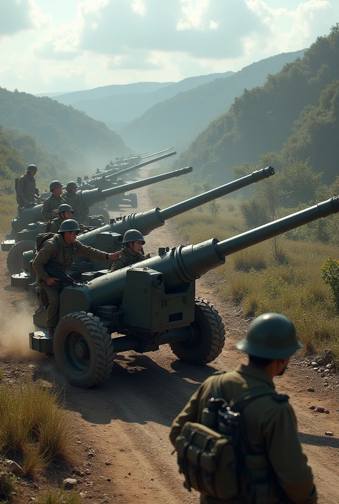 Thai artillery soldiers must also have cannons.