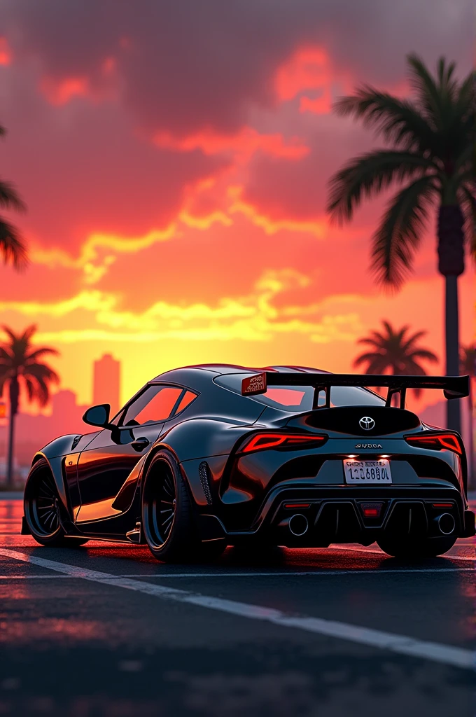 Toyota supra fast and furious sunset