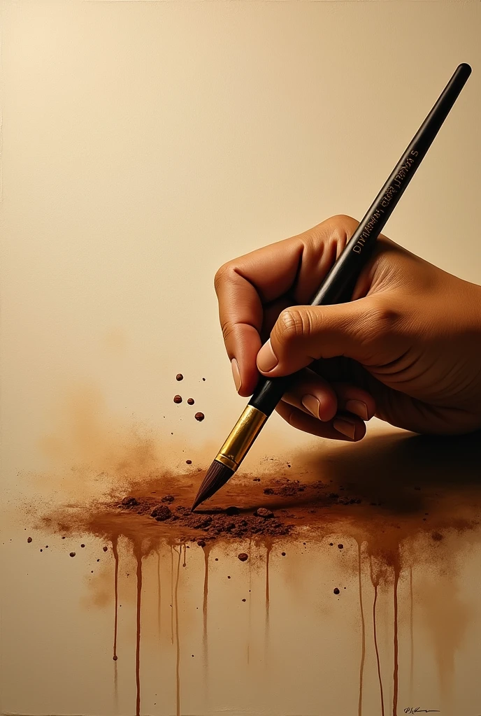 Coffee paint about guhit para sa wika