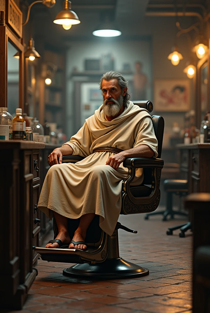Apostle in the barber shop