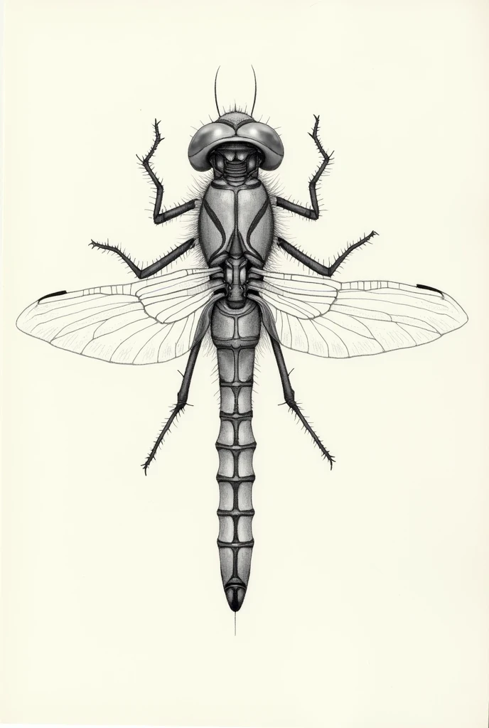Dragonfly prothorax  sketch 