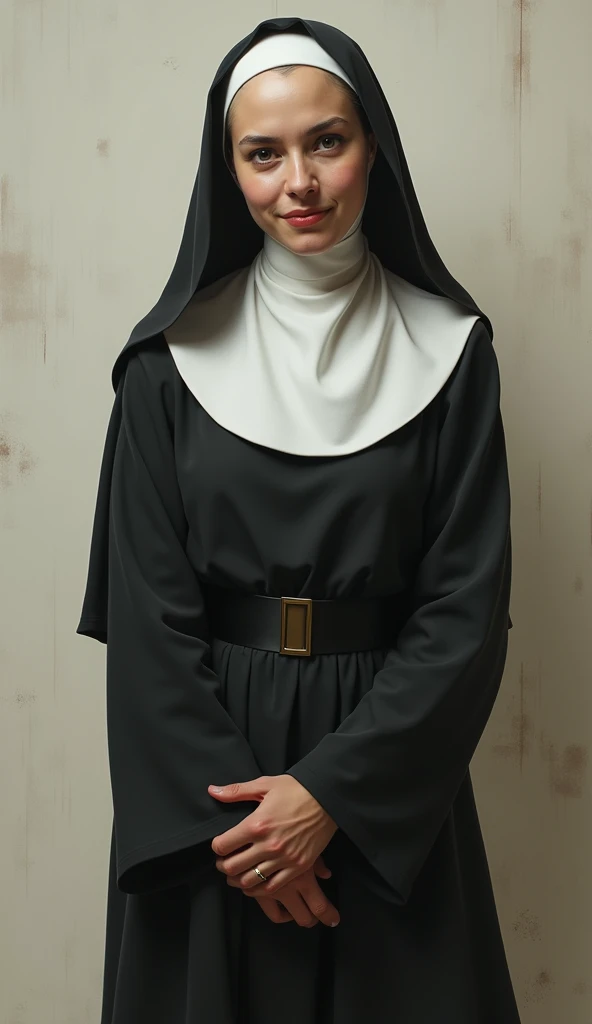 Naughty nun, whole body