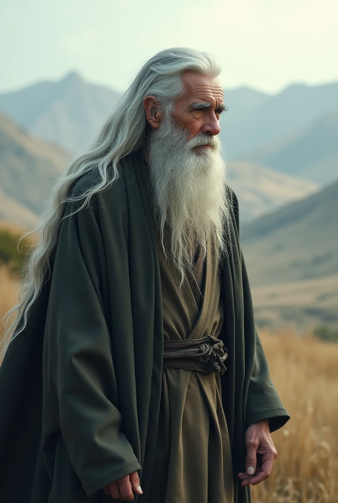 Wanderer、Gray Hair, elderly,male,Long Hair, とてもLong Hair, 