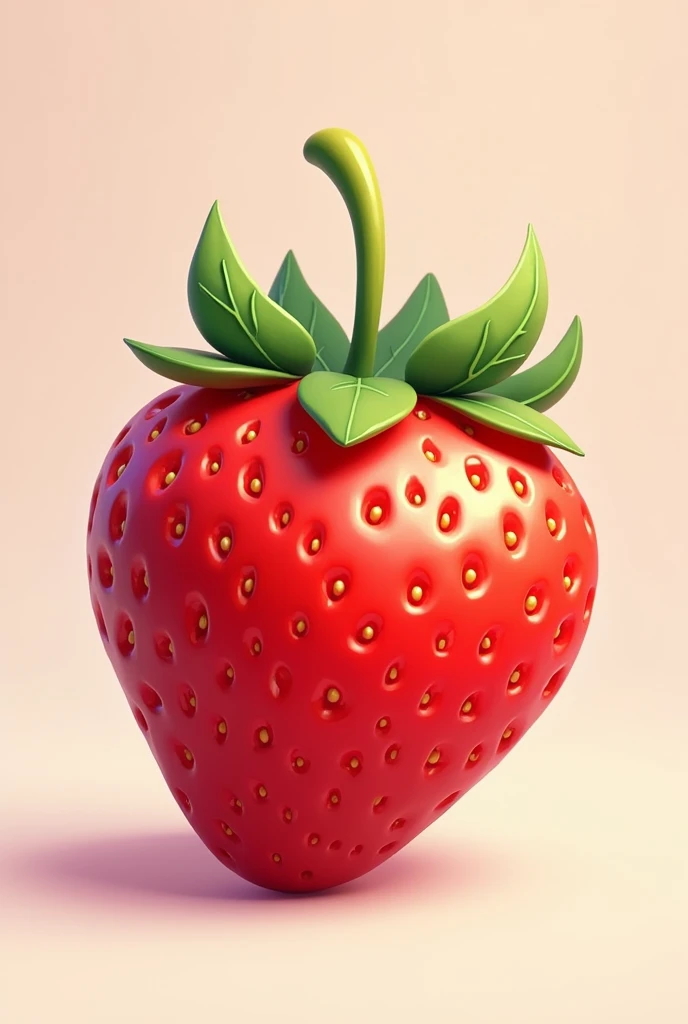 Strawberry using the computer
