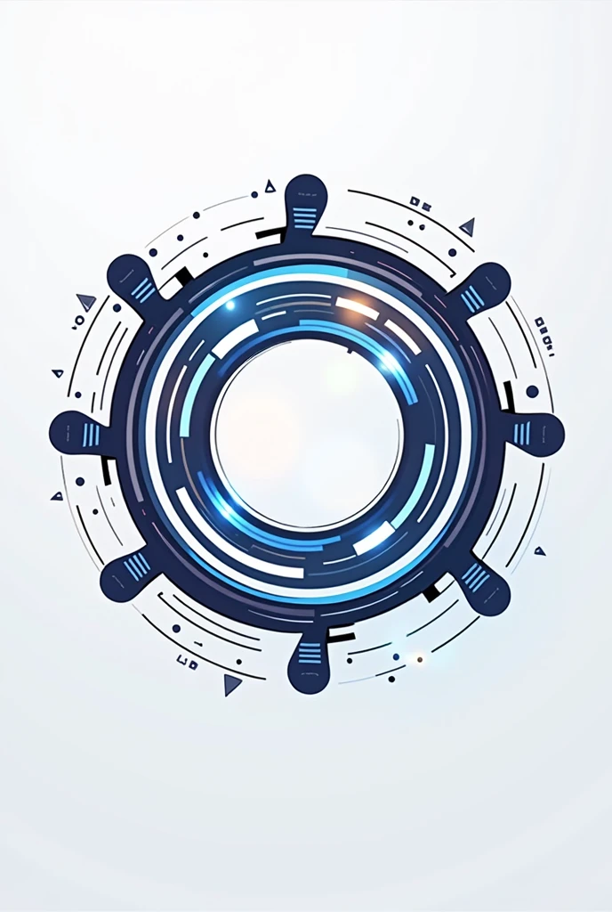 Sristi a tech fest logo for engineering college in circles without writing sristi 