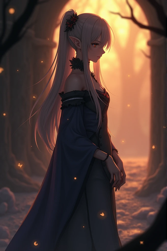 Frieren phone wallpaper low lighting