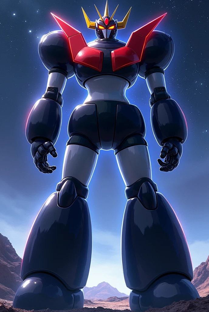 anime, Giant Robot, Curved, Beast Mode, Mazinger, Full body image of a female super robot, Simple Background,universe,