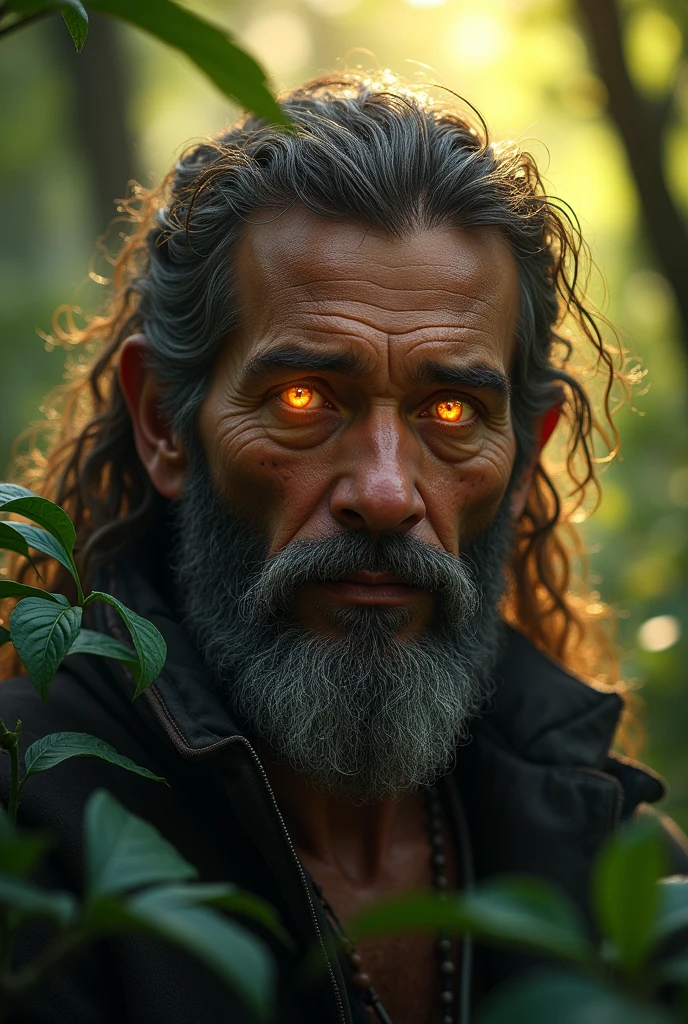 Inti was known for his skills as a hunter and his deep understanding of the forest.. His eyes shone like gold, Reflecting the sunlight