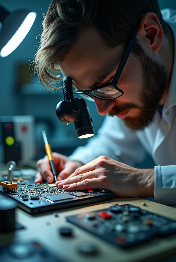  micro soldering guy  nintendo switch 
