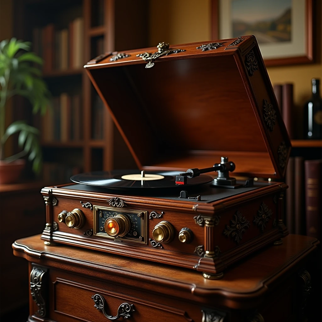 Oldschool music player, vintage, antique 