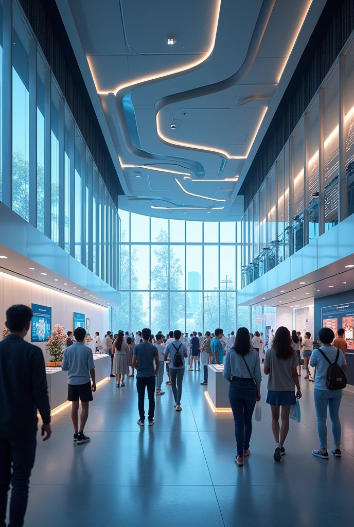 A showcase where current communication inventions are displayed.
