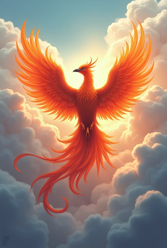 Write the name Azhar withe the help of Phoenix bird and clouds