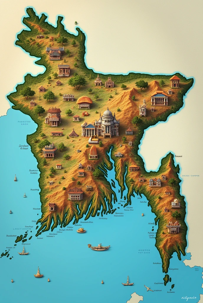 বাংলাদেশ মানচিত্র