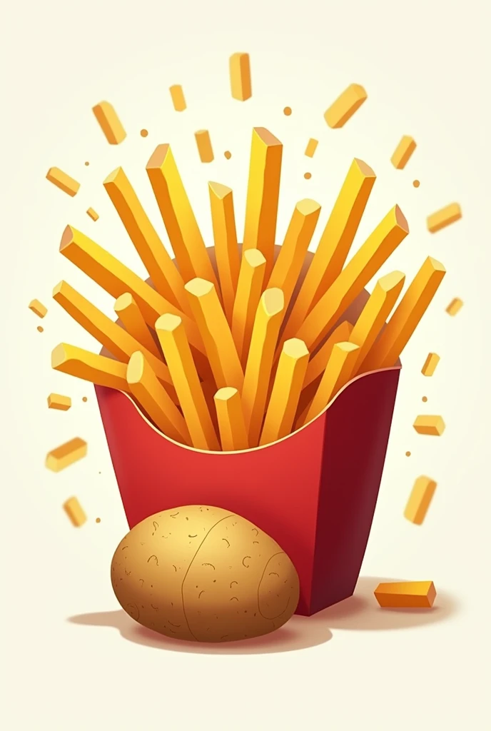 Logo: A dynamic logo with a burst of fries emanating from a potato and squash, symbolizing freshness and crunch.