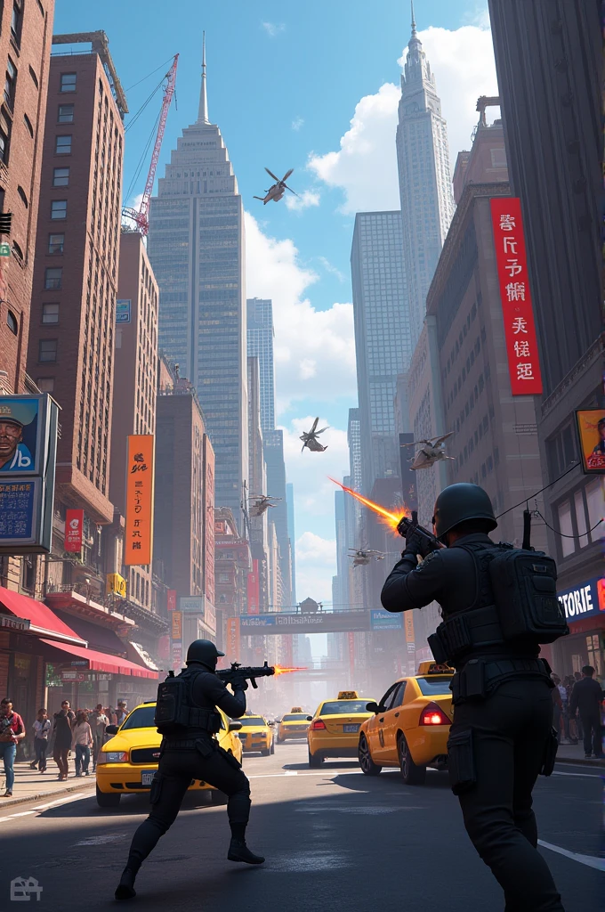 Garena free fire in New York map
