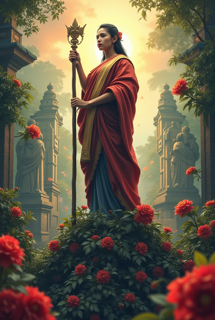 I want you to creat an image with the theme "Words of Liberty" with filipino cultural elements