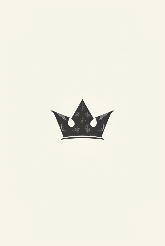 Create a logo for a salt brand, elegant monarchical aspect, sober, minimalistic, the crown made with salt crystals