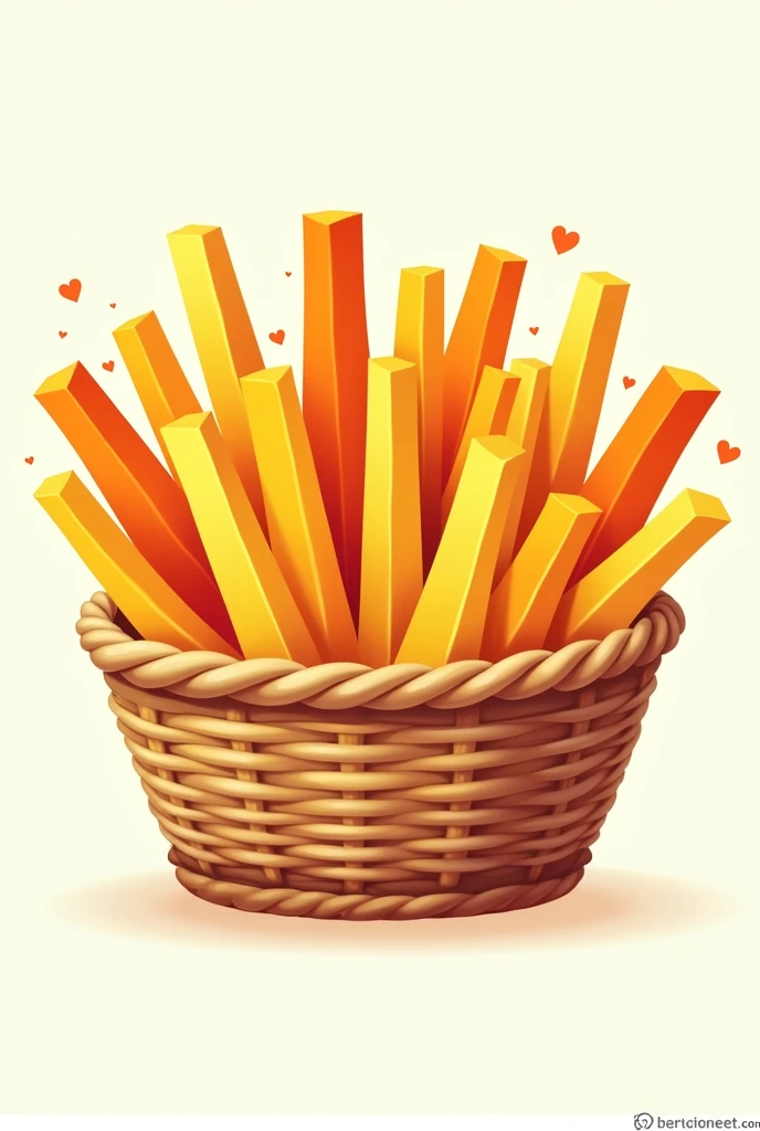 cute, A logo featuring a basket of fries with both potato and squash pieces visible.