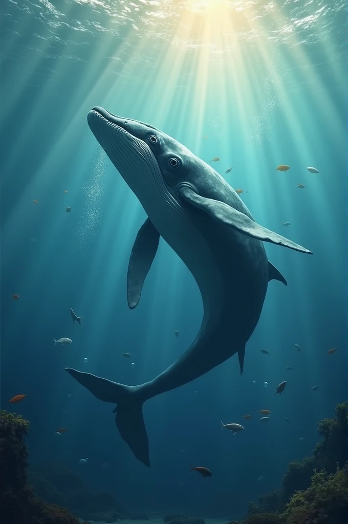 A dancing whale