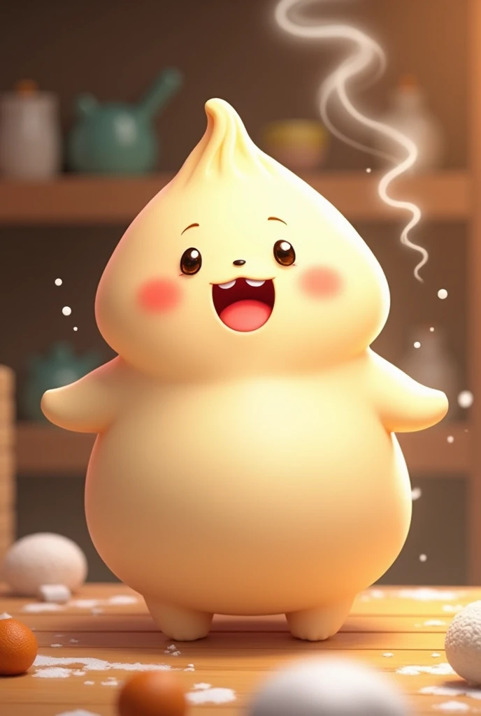 Cute dumpling character 