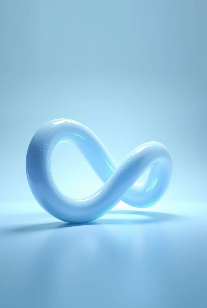 light blue mobius strip