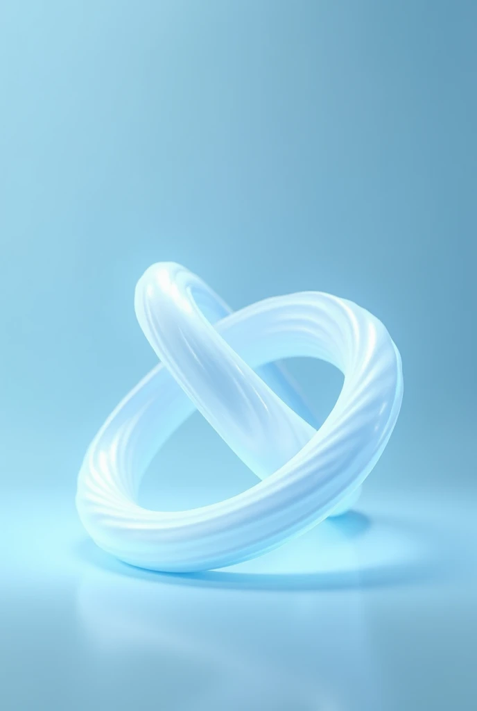 light blue mobius strip