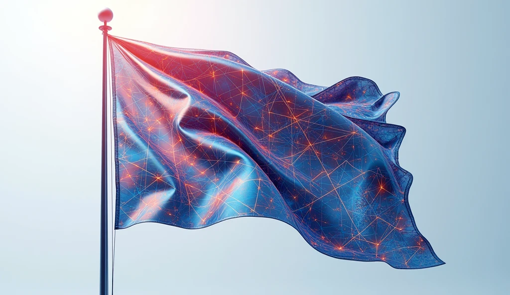 AI patterned flag image