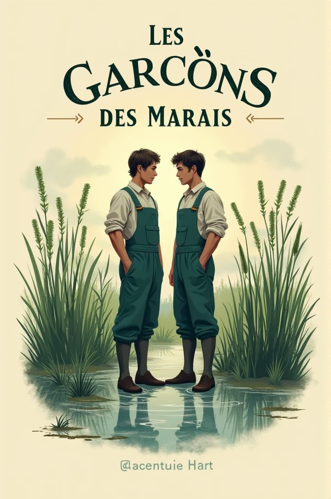 A logo for a salt brand called les garçons des marais