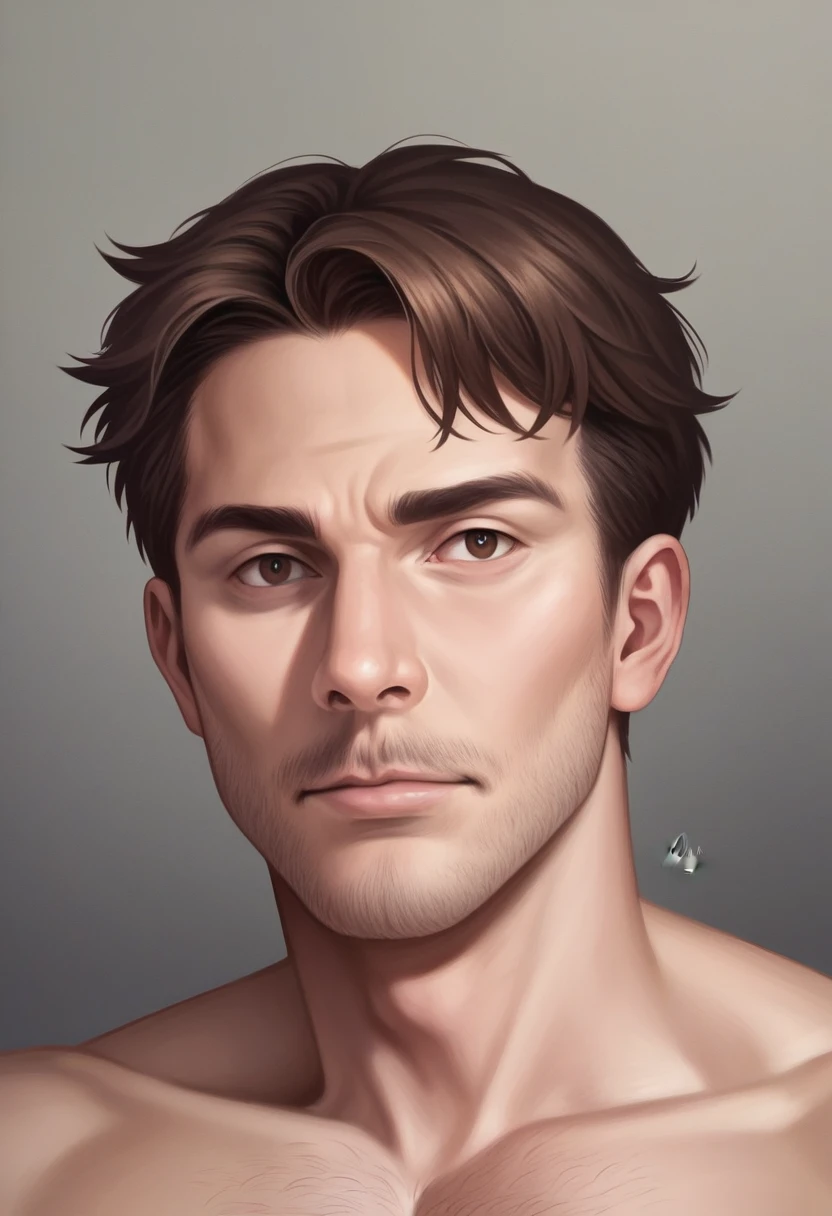 ((best quality,4k,8k,high resolution,masterpiece:1.2),ultra-detailed,(realistic,photorealistic,photo-realistic:1.37)),((digital artwork)),detailed portrait of a 1 white male software developer, brown hair, brown eyes, samurai bun hairstyle, brazilian,