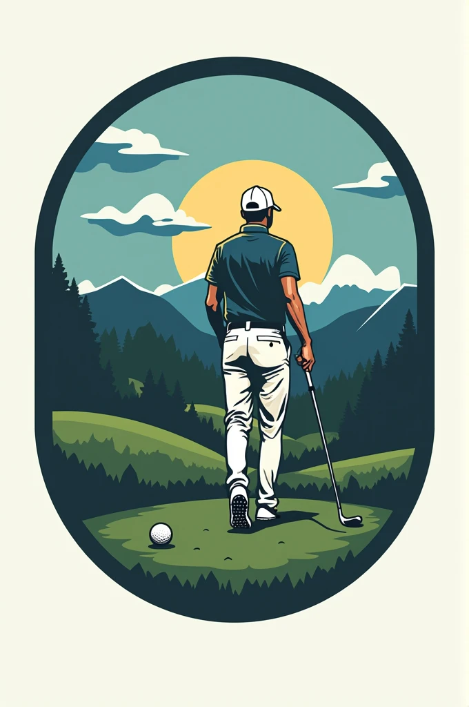Create a logo for "Out of Bonds" that is related to golf clothing and accessories brand