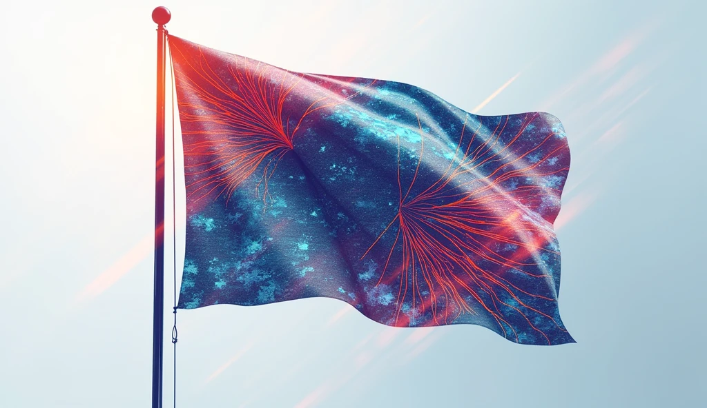AI patterned flag image