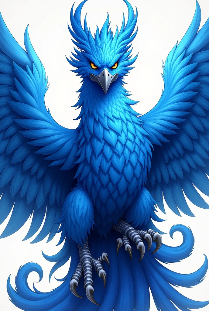 blue phoenix with no background
with a fierce look for tshirt design