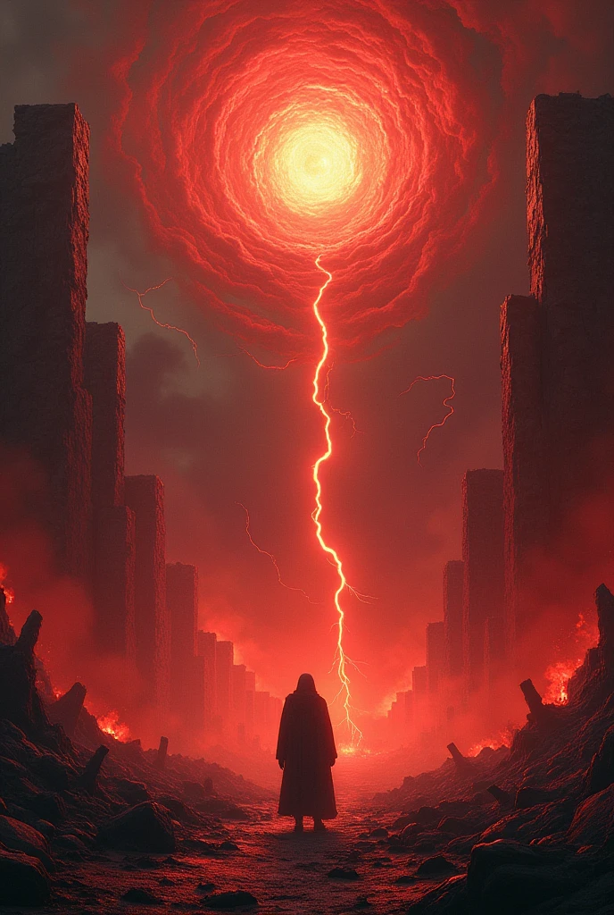 The ground will burn, the sky will tear, your soul will scream, but who will care, within this realm, of endless glory, domain expansion: crimson purgatory.