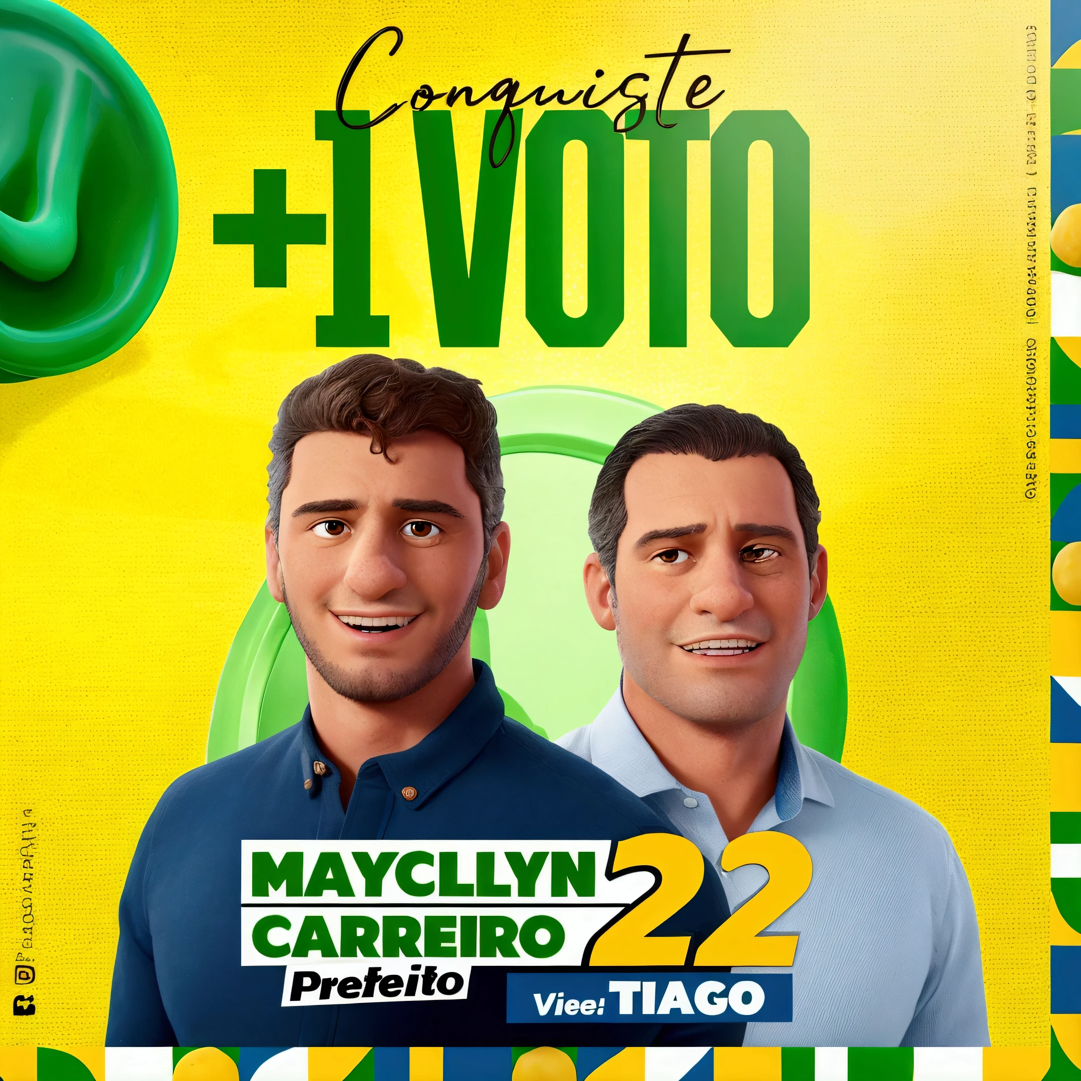 There are two men standing next to each other on a poster, by Giorgio Cavallon, by Maximiliano Cercha, election poster, by Olivia Peguero, by Matteo Pérez, 🐿🍸🍋, beto val, defeated you, mayo, 🚿🗝📝, powder Márta Lacza, mike campau style
