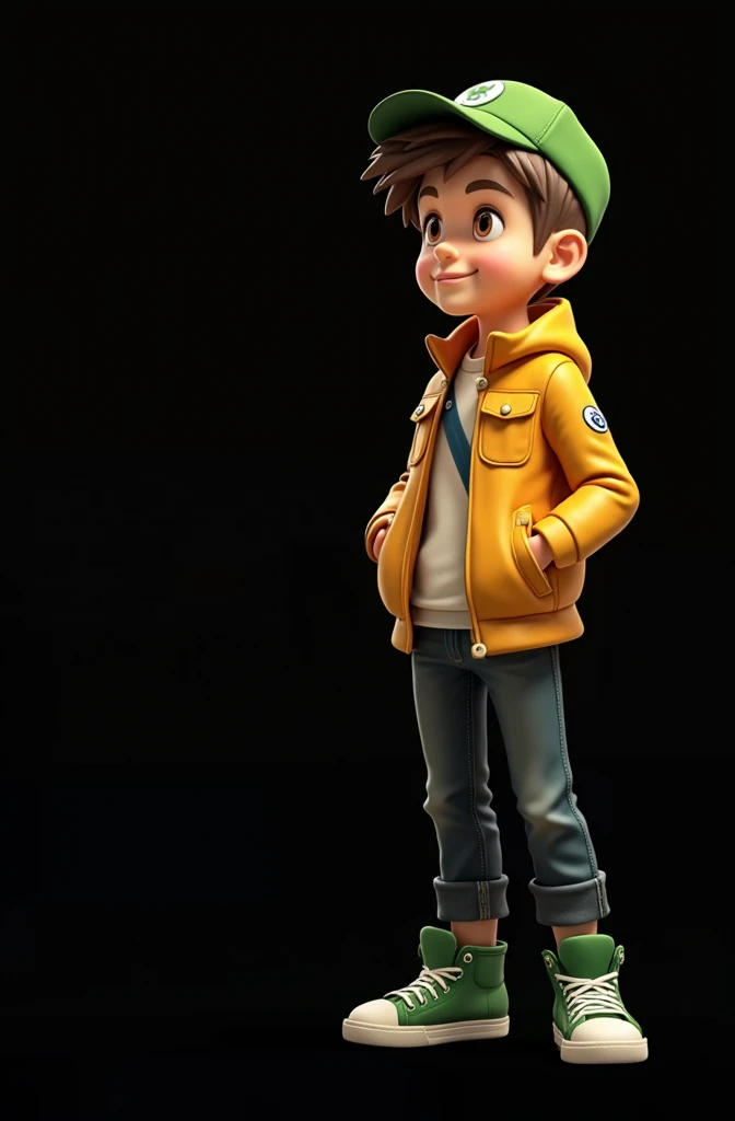 change the color of the character's jacket to green