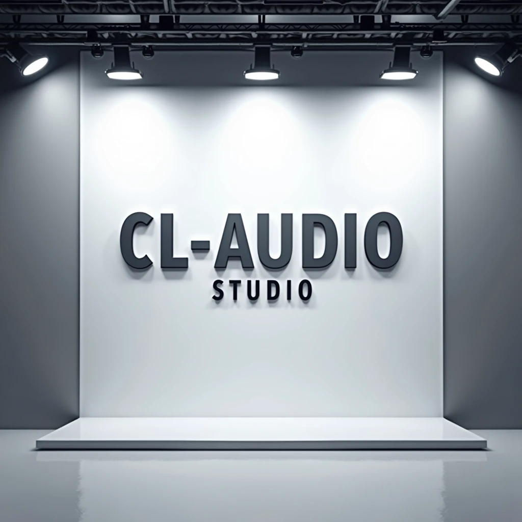 Fait moi un arrière plan de streamer avec écrit "CL-Audio STUDIO" sur le mur 
