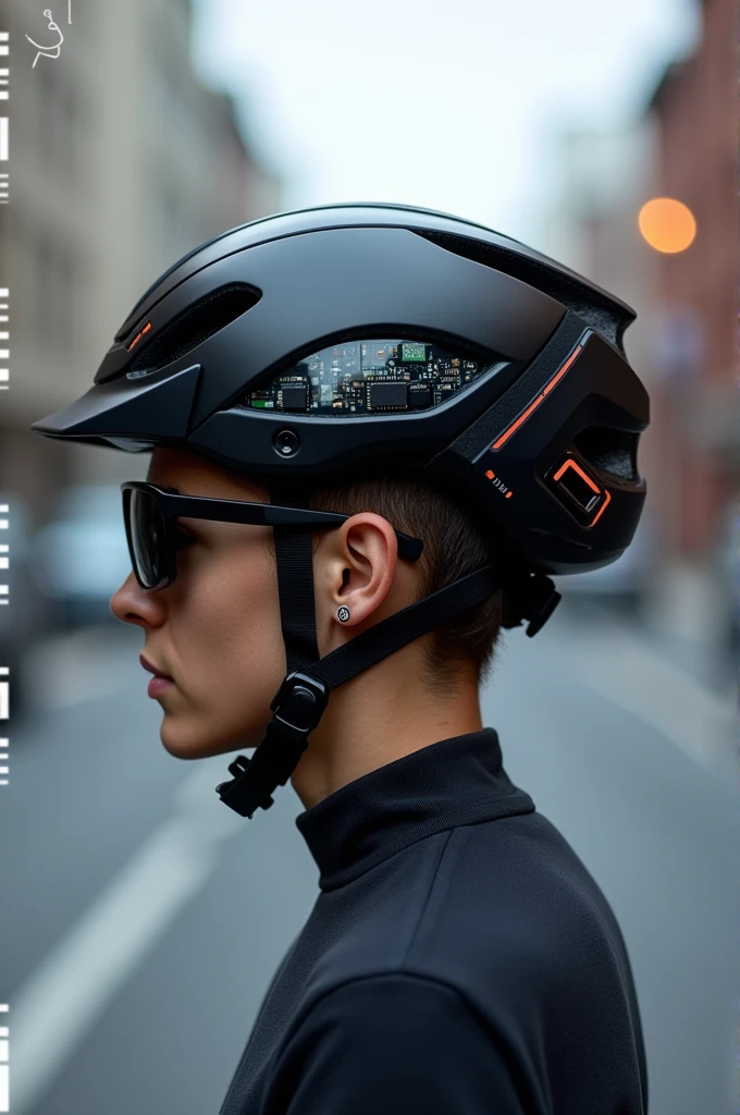 Draw a circuit diagram for a smart bike helmet
Using components like Microcontroller, Accelerometer, Gyroscope, Ambient light sensor, Power supply, Communication module, LED