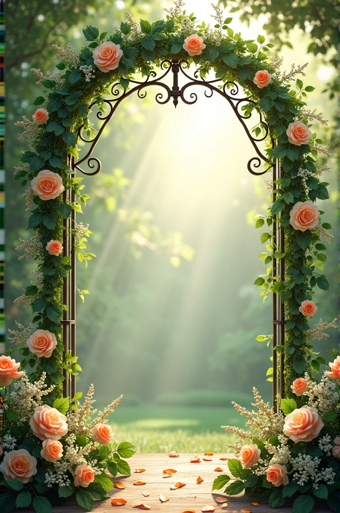 Créer un background de weeding pour un photo studio