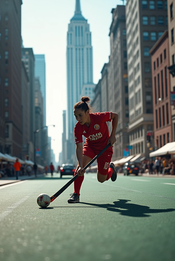 Field hockey player playing
New york city
