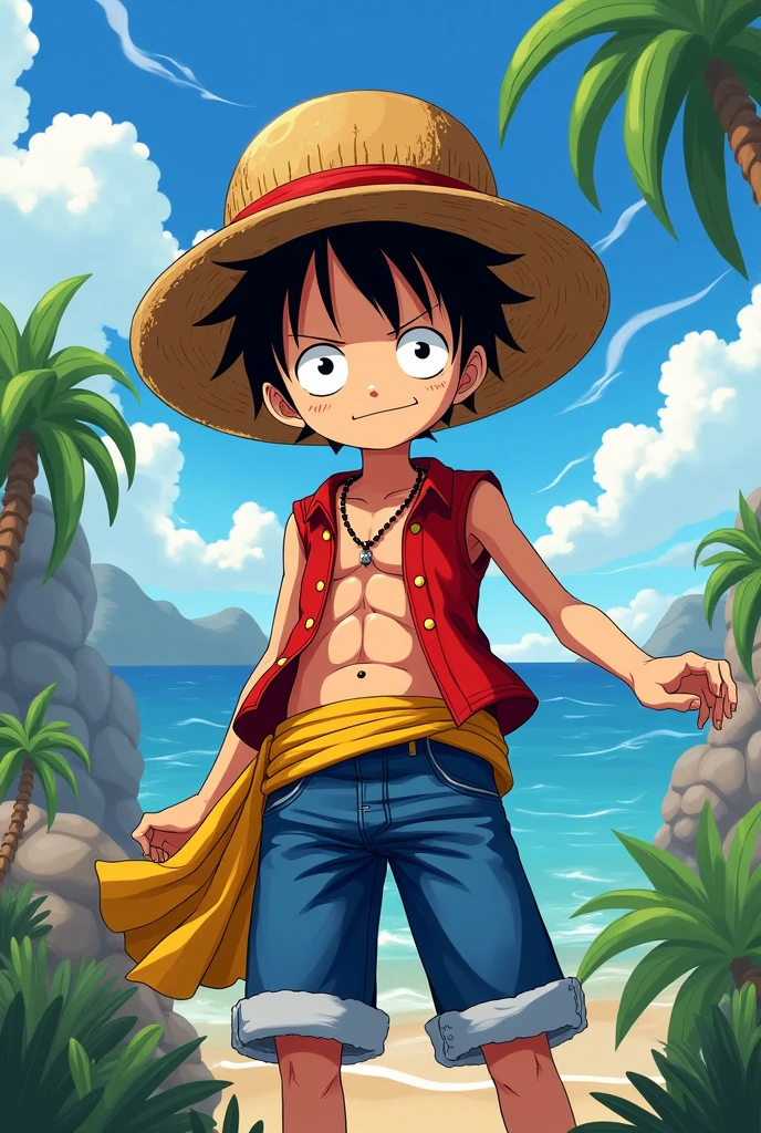 wearing the straw hat. ONE PIECE